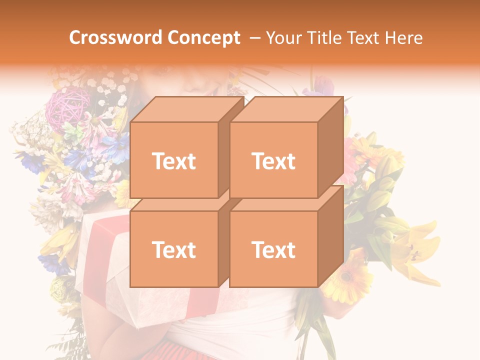 Portrait Face Lily PowerPoint Template