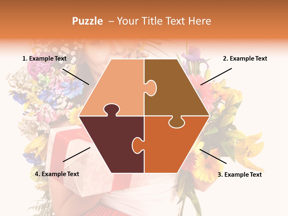 Portrait Face Lily PowerPoint Template