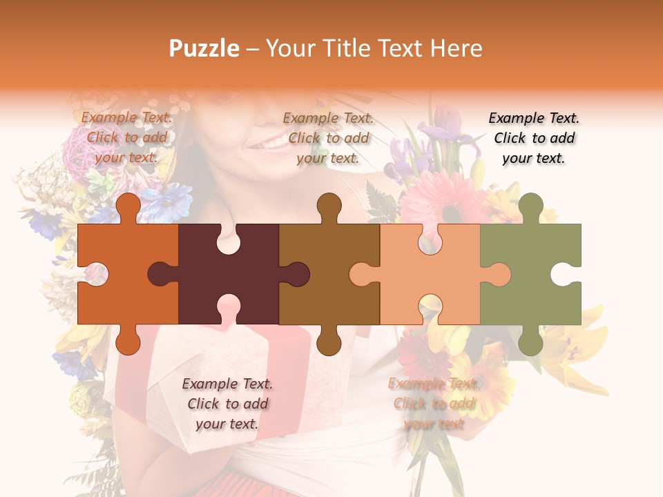 Portrait Face Lily PowerPoint Template