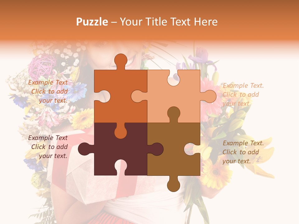 Portrait Face Lily PowerPoint Template