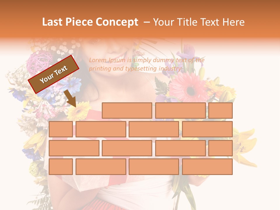 Portrait Face Lily PowerPoint Template