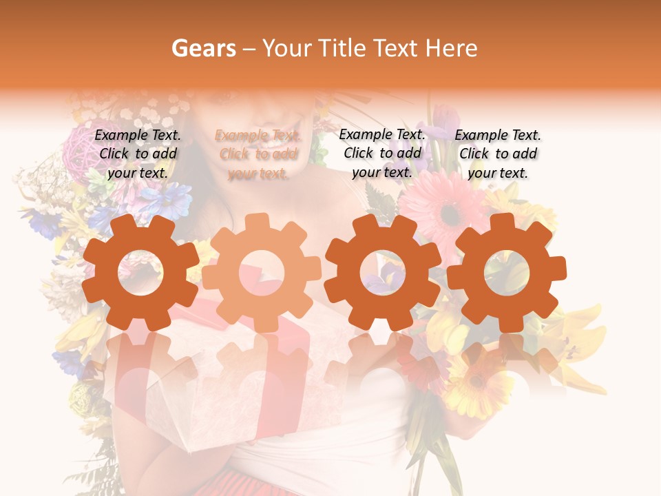 Portrait Face Lily PowerPoint Template