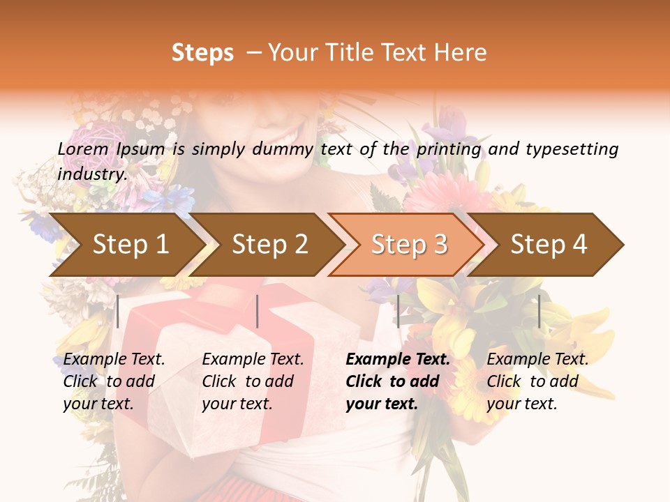 Portrait Face Lily PowerPoint Template