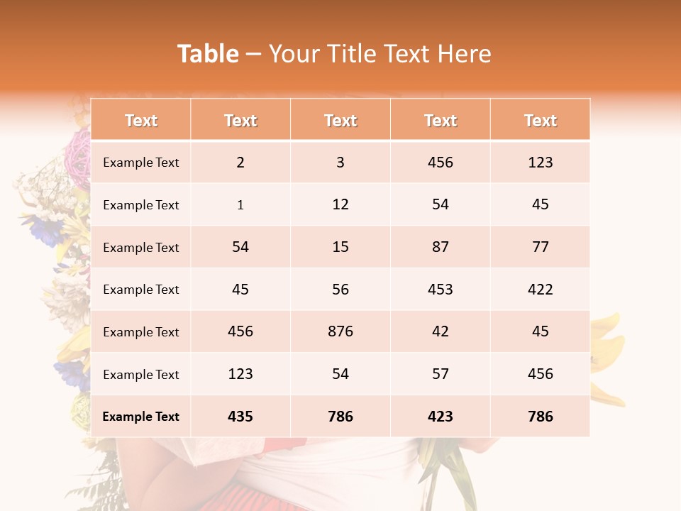 Portrait Face Lily PowerPoint Template