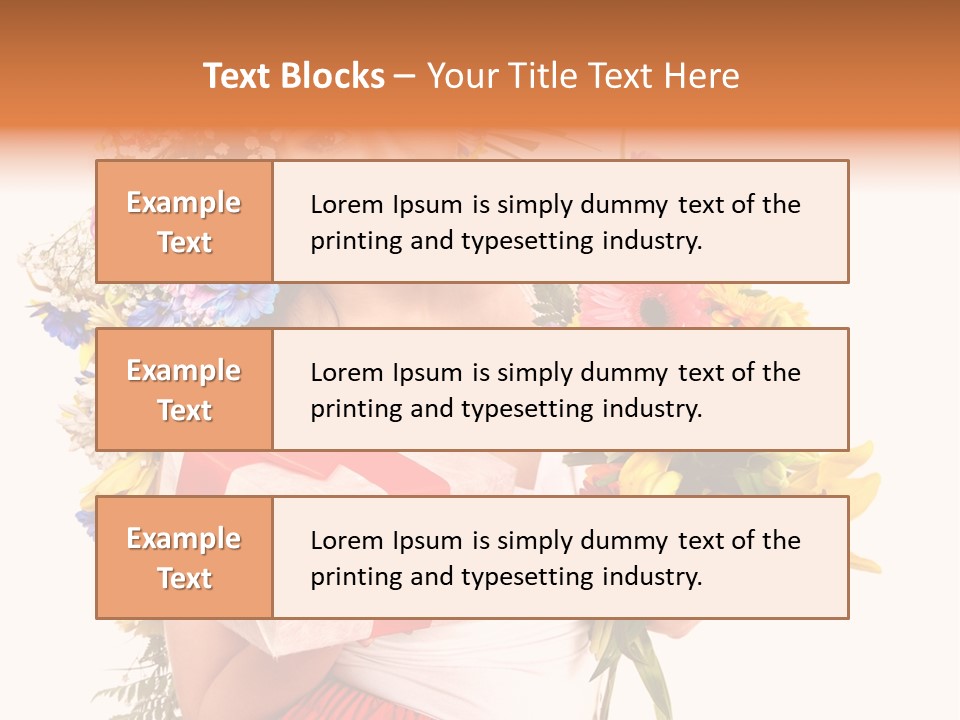 Portrait Face Lily PowerPoint Template