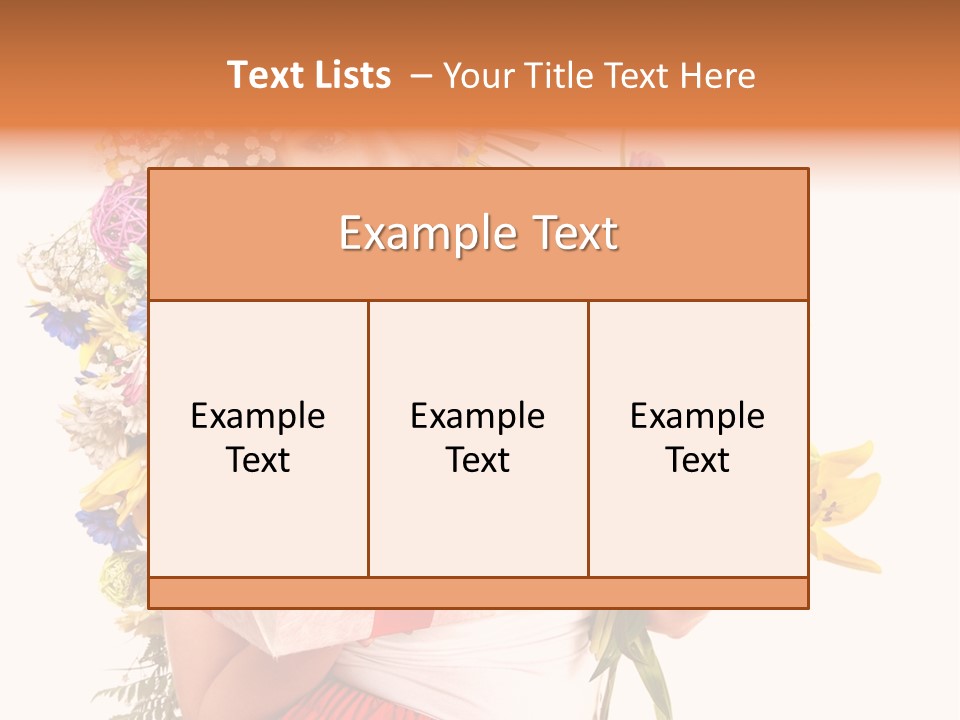 Portrait Face Lily PowerPoint Template