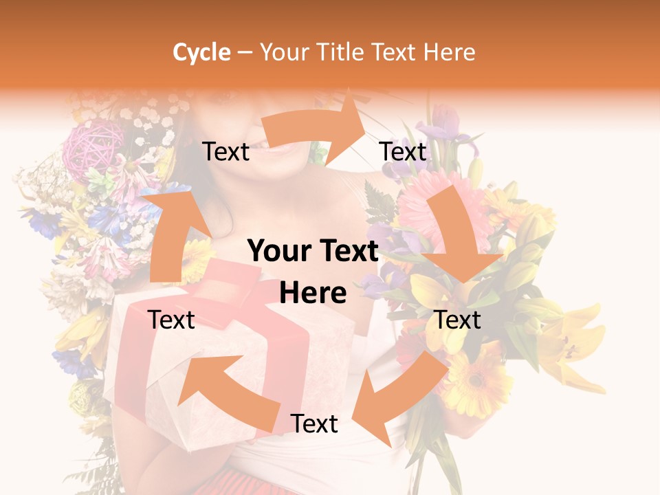 Portrait Face Lily PowerPoint Template