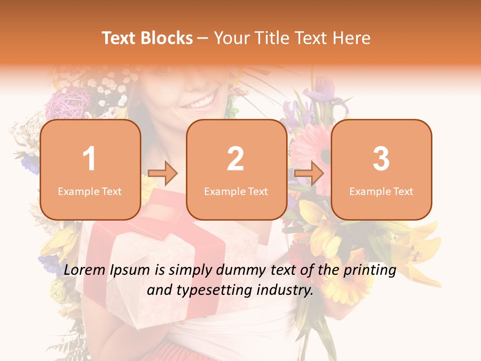 Portrait Face Lily PowerPoint Template