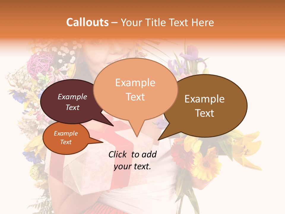 Portrait Face Lily PowerPoint Template