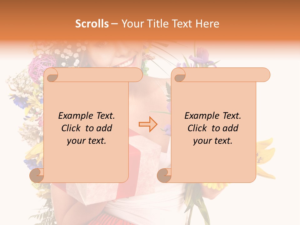 Portrait Face Lily PowerPoint Template