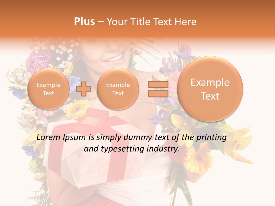 Portrait Face Lily PowerPoint Template