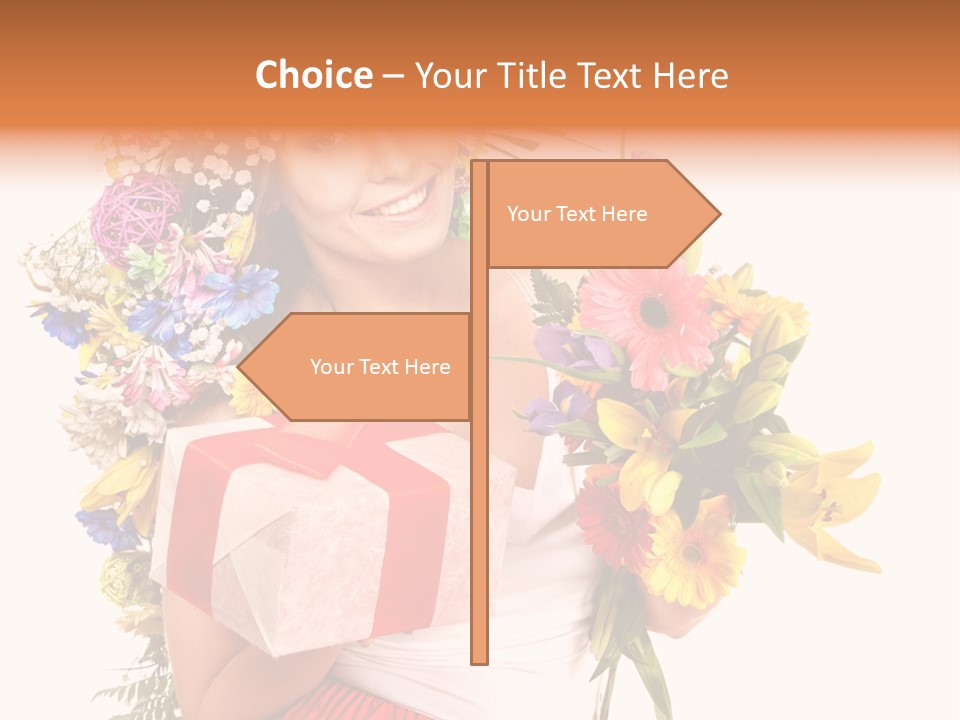 Portrait Face Lily PowerPoint Template