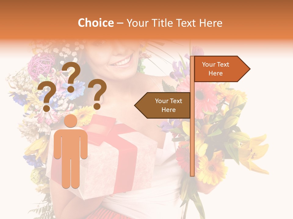 Portrait Face Lily PowerPoint Template