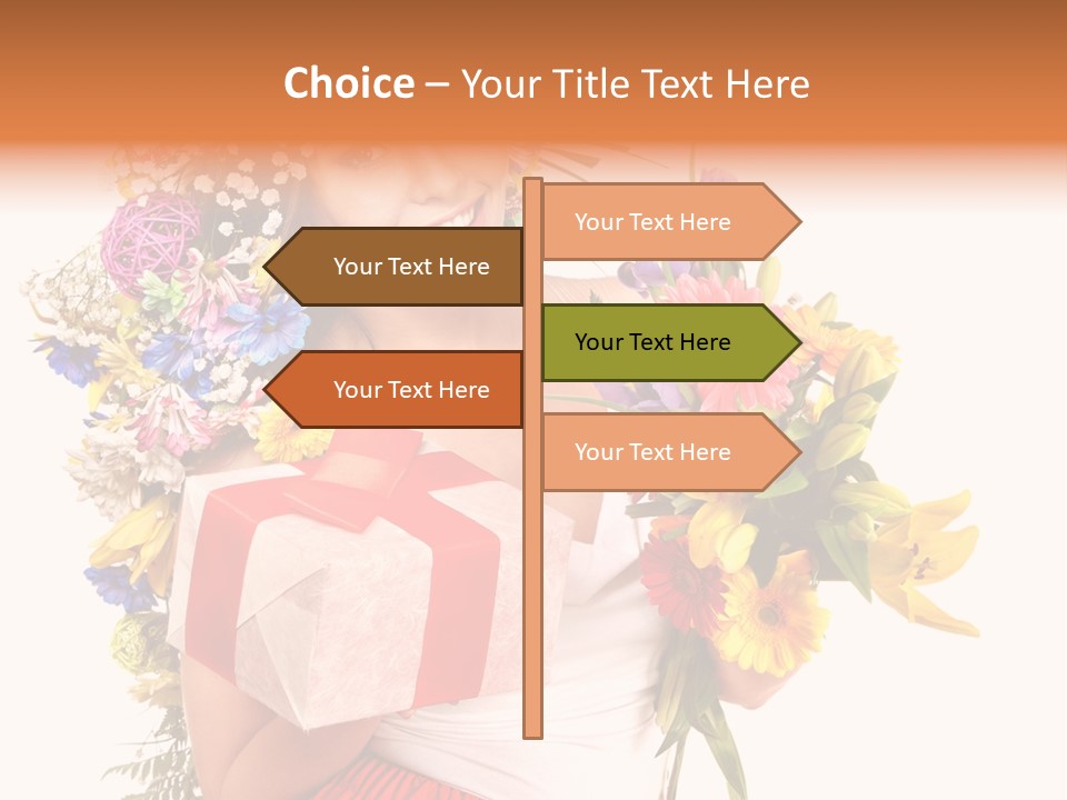 Portrait Face Lily PowerPoint Template