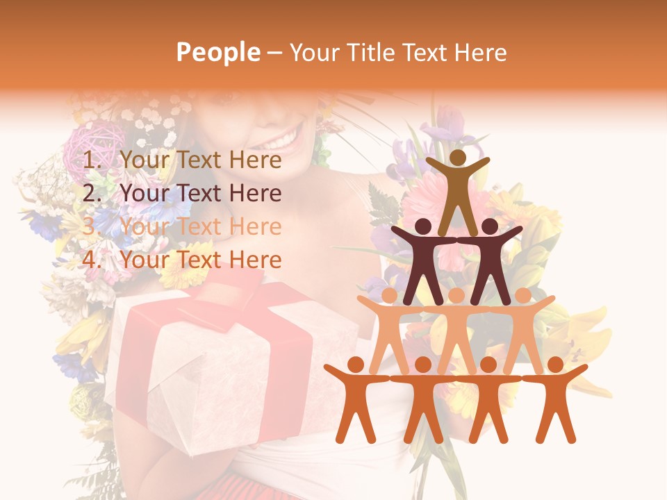 Portrait Face Lily PowerPoint Template