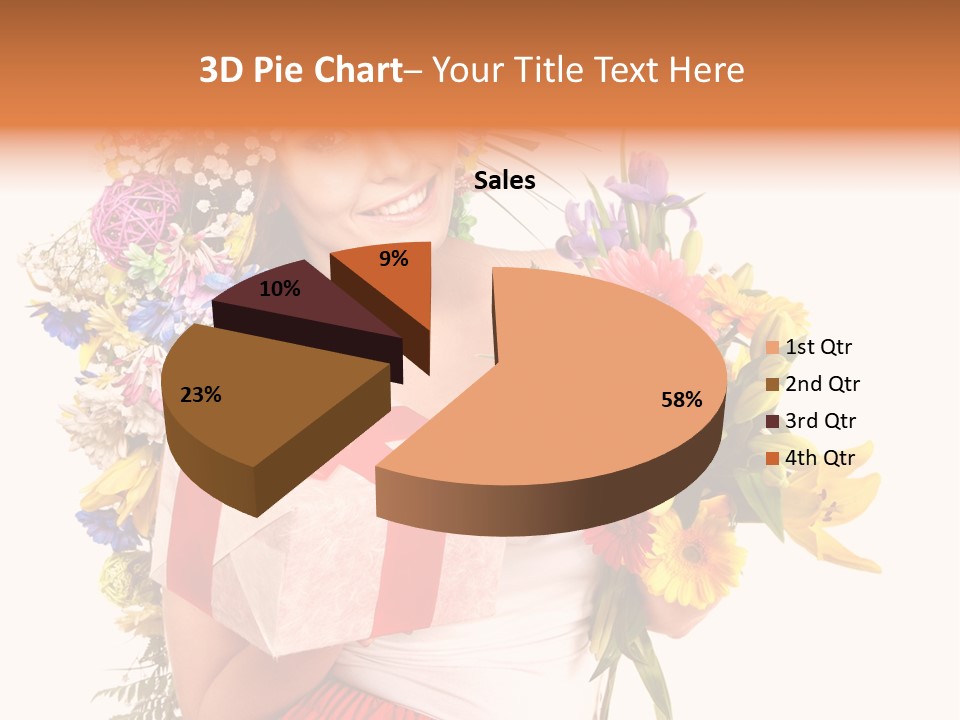 Portrait Face Lily PowerPoint Template