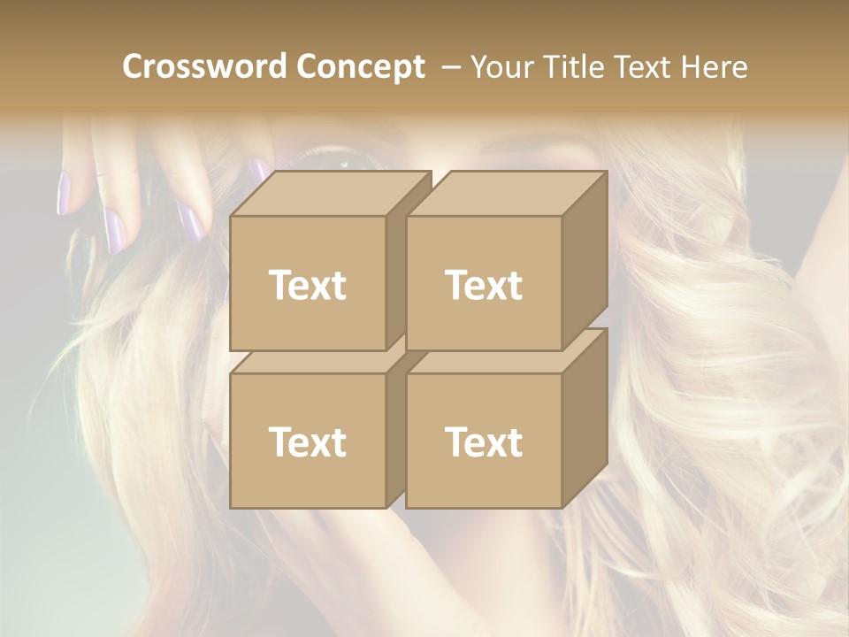 Curls Beauty Salon Beauty PowerPoint Template