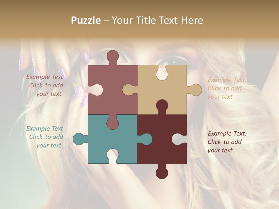 Curls Beauty Salon Beauty PowerPoint Template