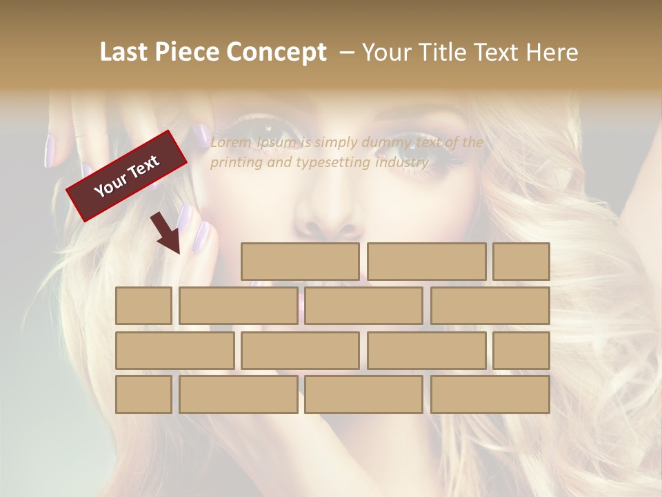 Curls Beauty Salon Beauty PowerPoint Template