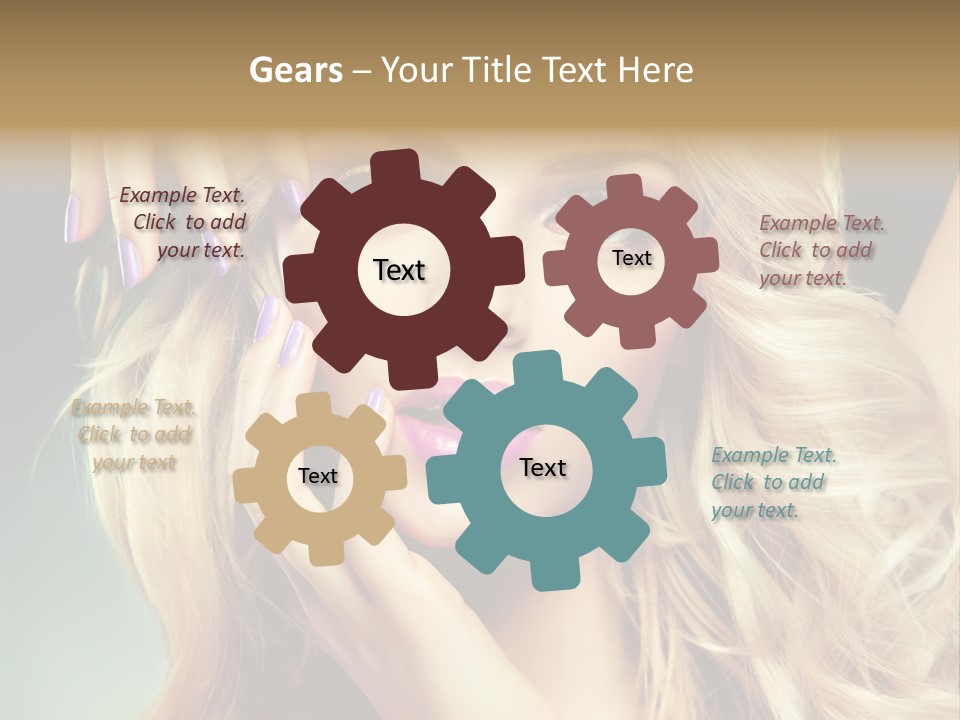 Curls Beauty Salon Beauty PowerPoint Template