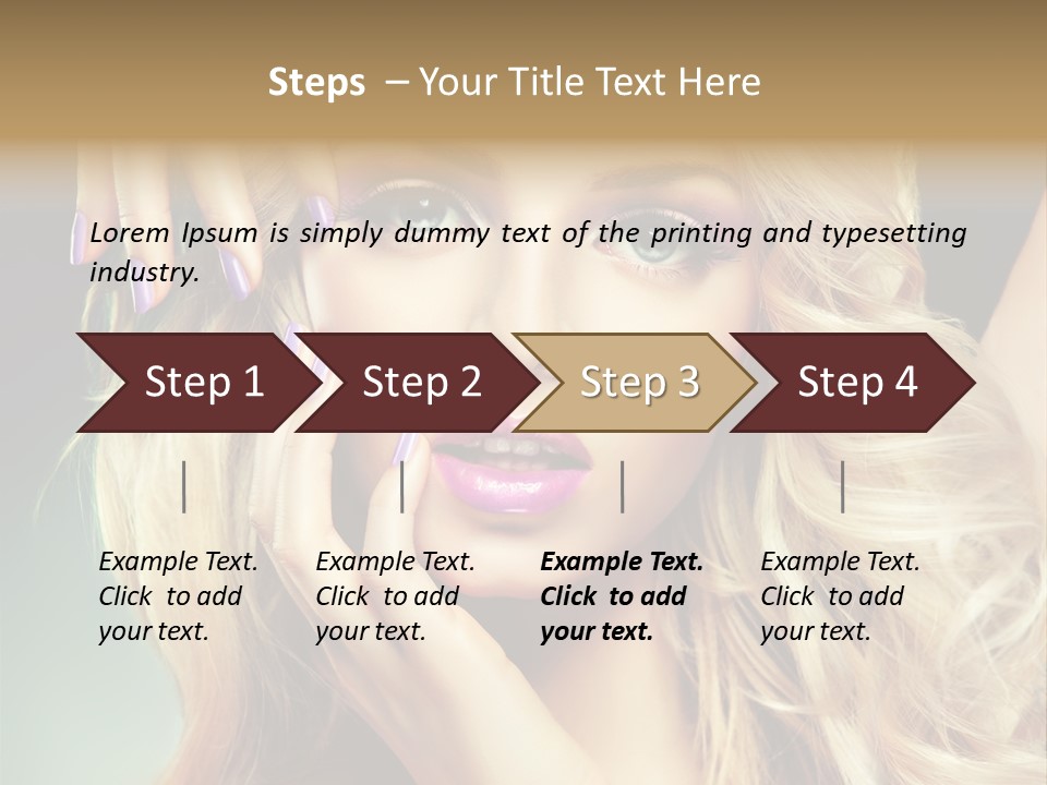 Curls Beauty Salon Beauty PowerPoint Template