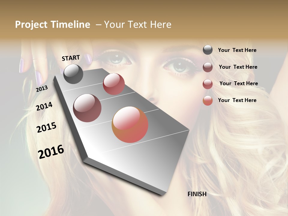 Curls Beauty Salon Beauty PowerPoint Template