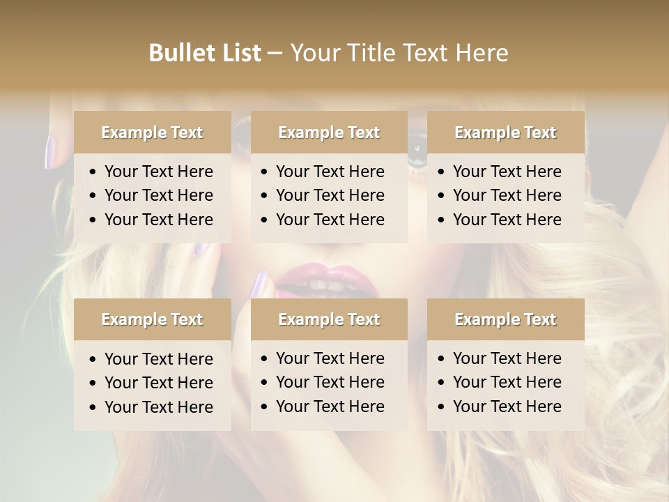 Curls Beauty Salon Beauty PowerPoint Template