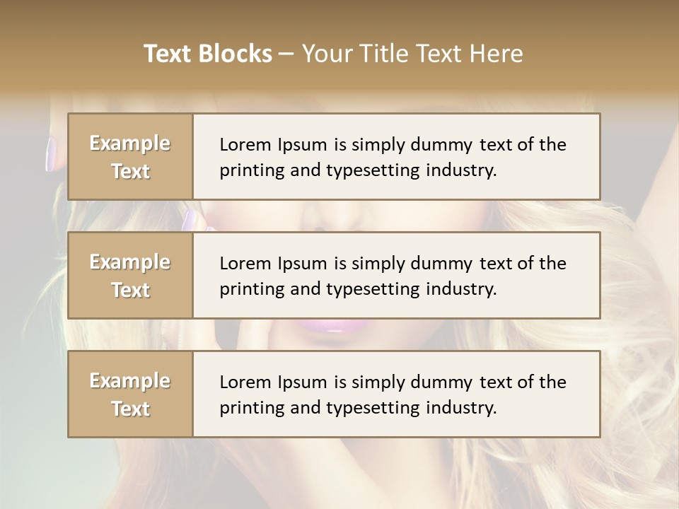 Curls Beauty Salon Beauty PowerPoint Template