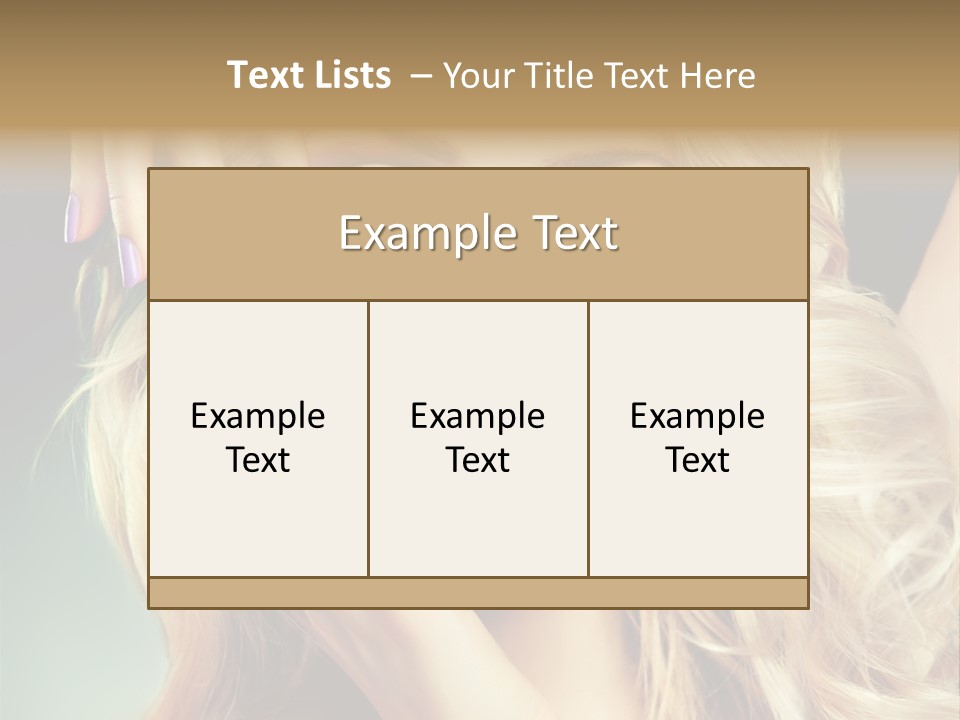Curls Beauty Salon Beauty PowerPoint Template