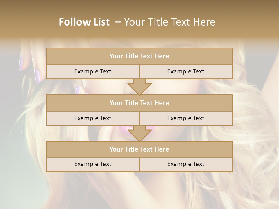 Curls Beauty Salon Beauty PowerPoint Template