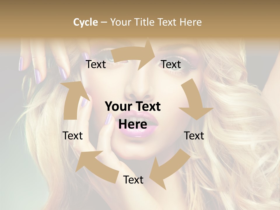 Curls Beauty Salon Beauty PowerPoint Template