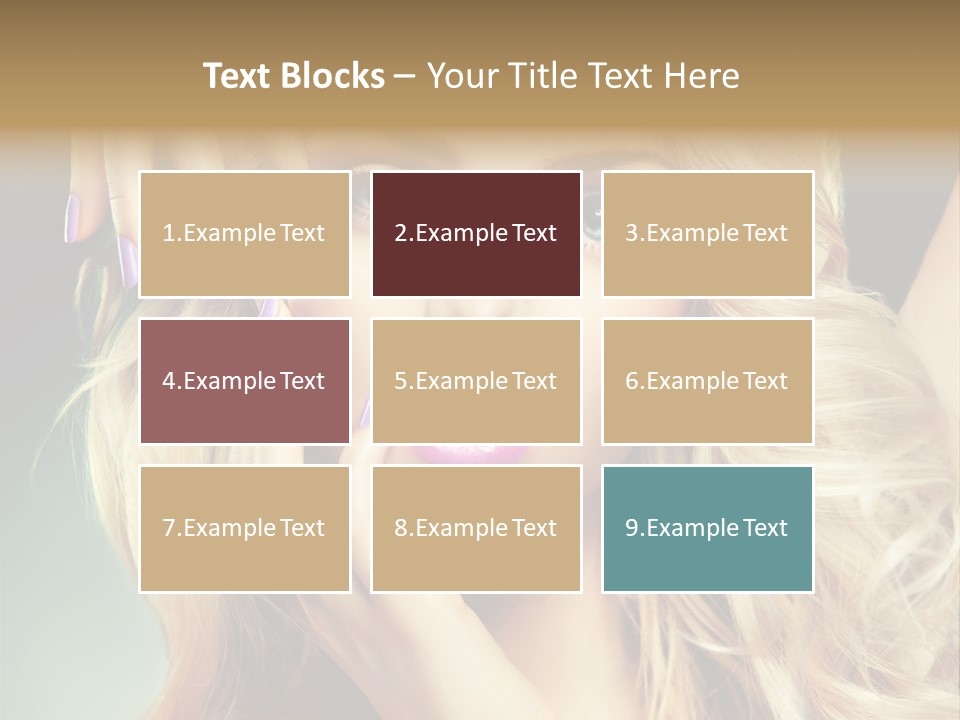 Curls Beauty Salon Beauty PowerPoint Template