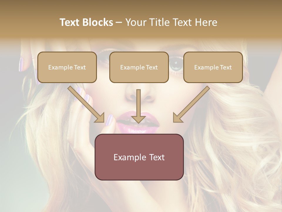 Curls Beauty Salon Beauty PowerPoint Template