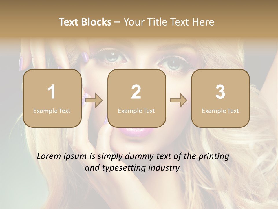 Curls Beauty Salon Beauty PowerPoint Template