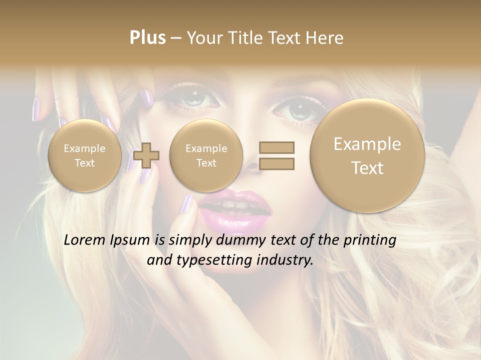 Curls Beauty Salon Beauty PowerPoint Template