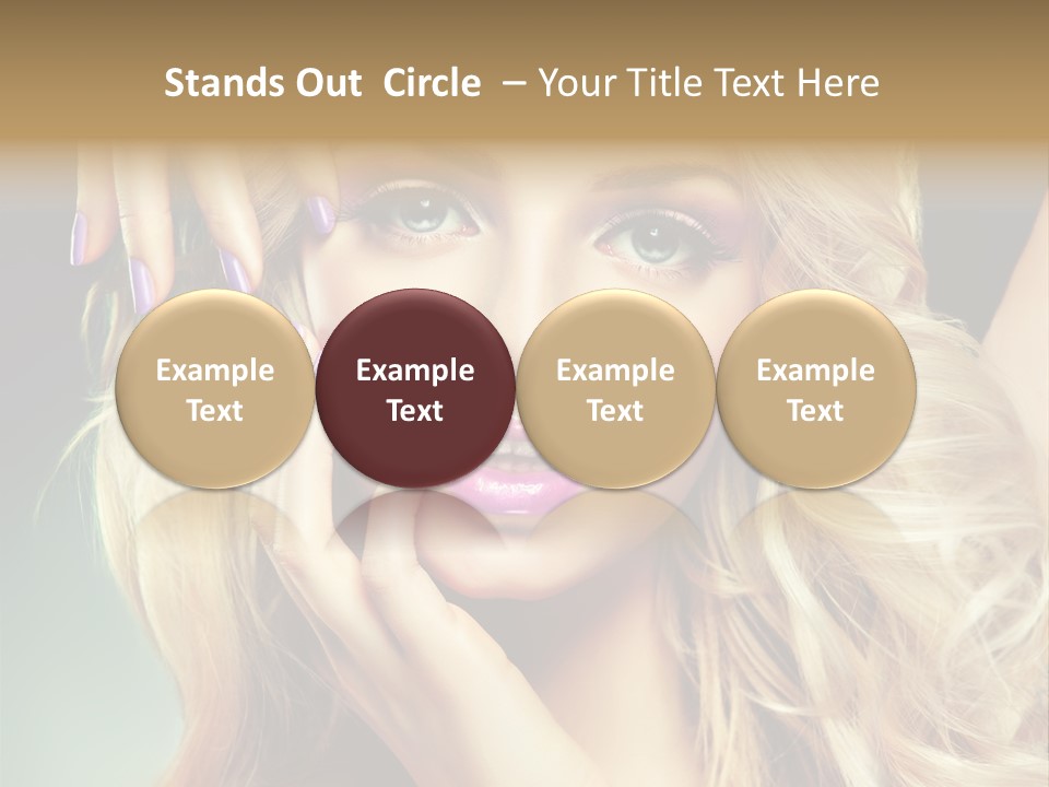 Curls Beauty Salon Beauty PowerPoint Template