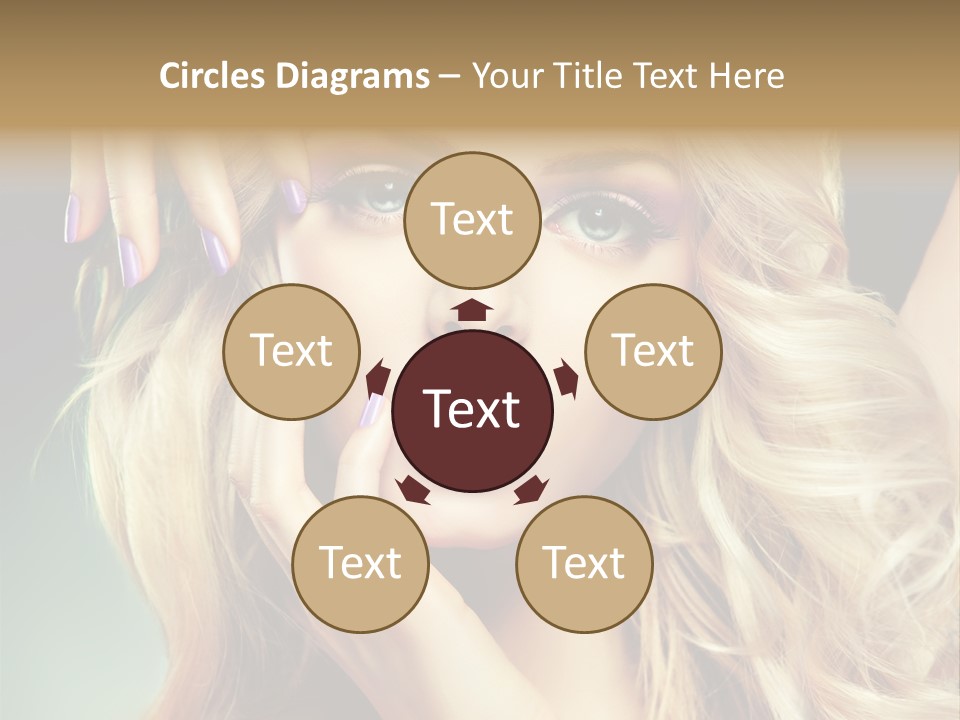 Curls Beauty Salon Beauty PowerPoint Template