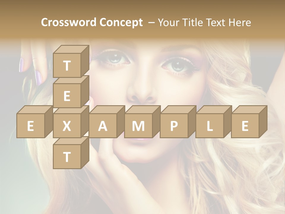 Curls Beauty Salon Beauty PowerPoint Template