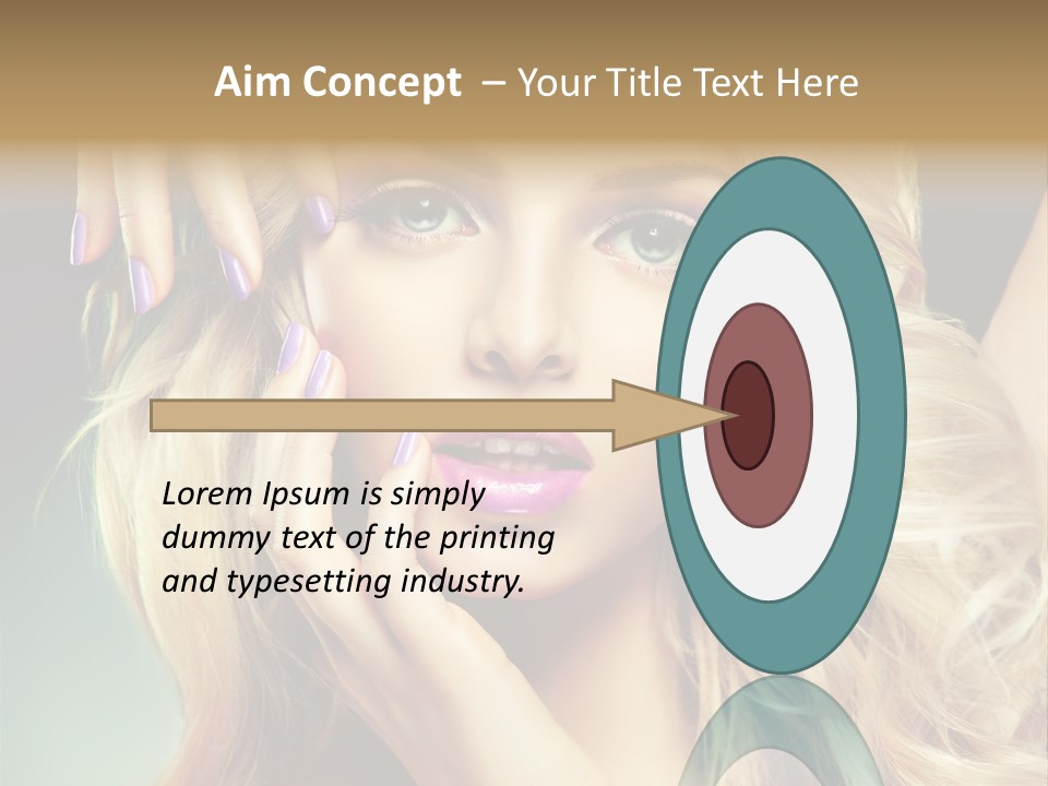 Curls Beauty Salon Beauty PowerPoint Template