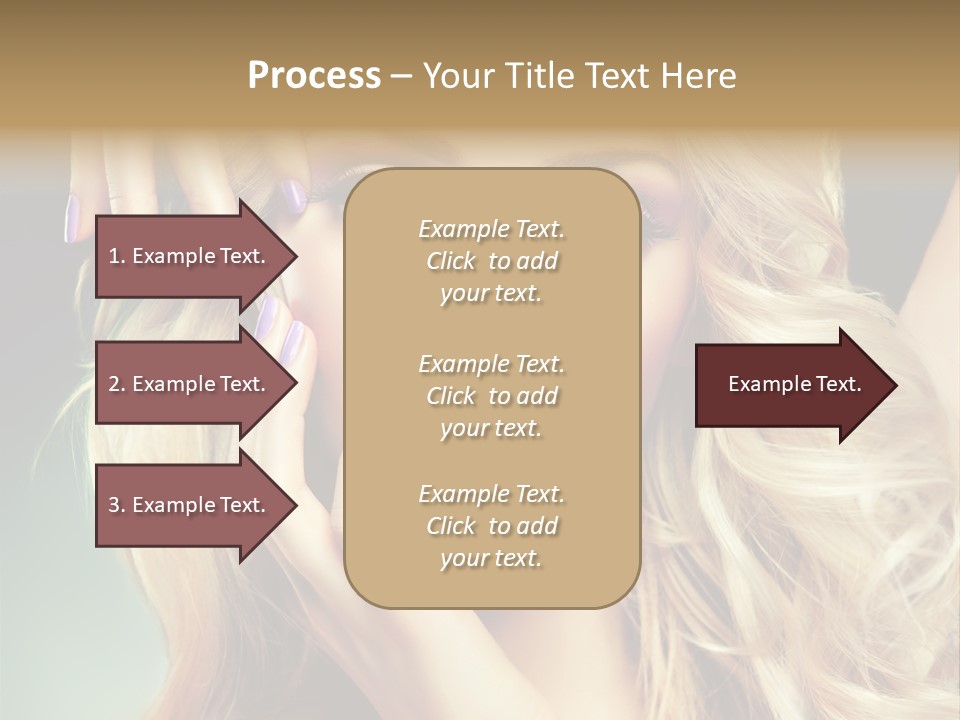 Curls Beauty Salon Beauty PowerPoint Template