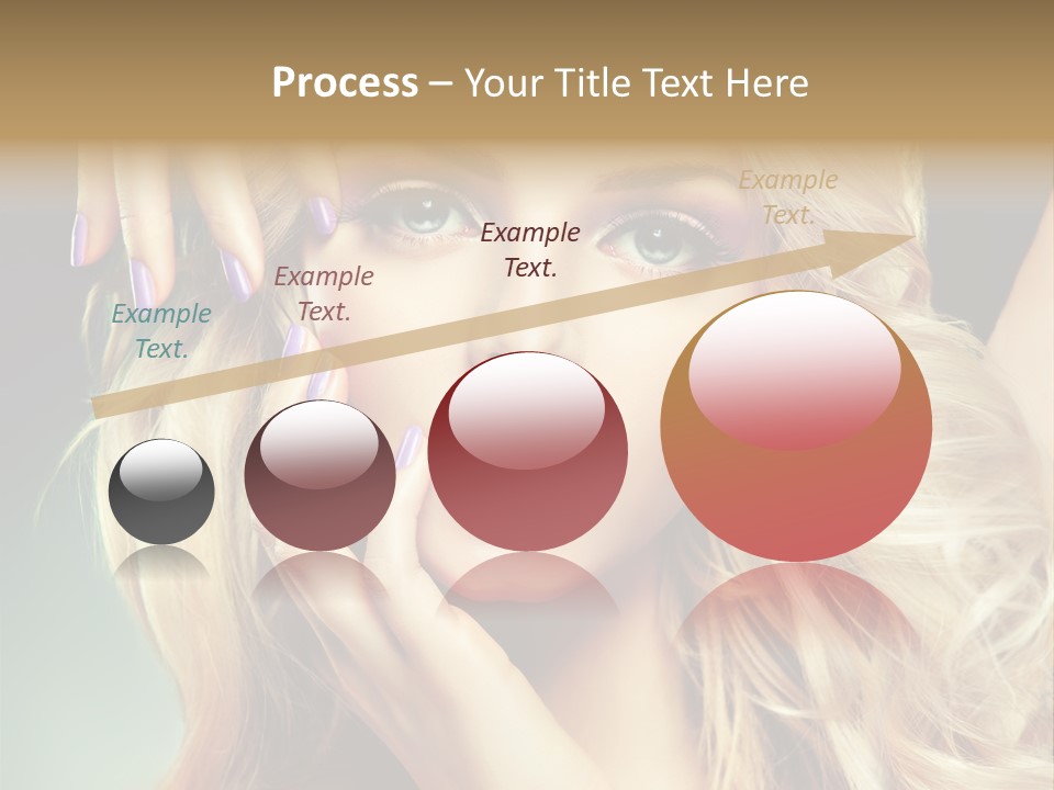 Curls Beauty Salon Beauty PowerPoint Template