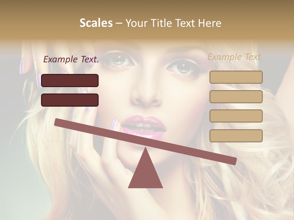 Curls Beauty Salon Beauty PowerPoint Template