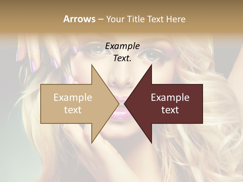 Curls Beauty Salon Beauty PowerPoint Template