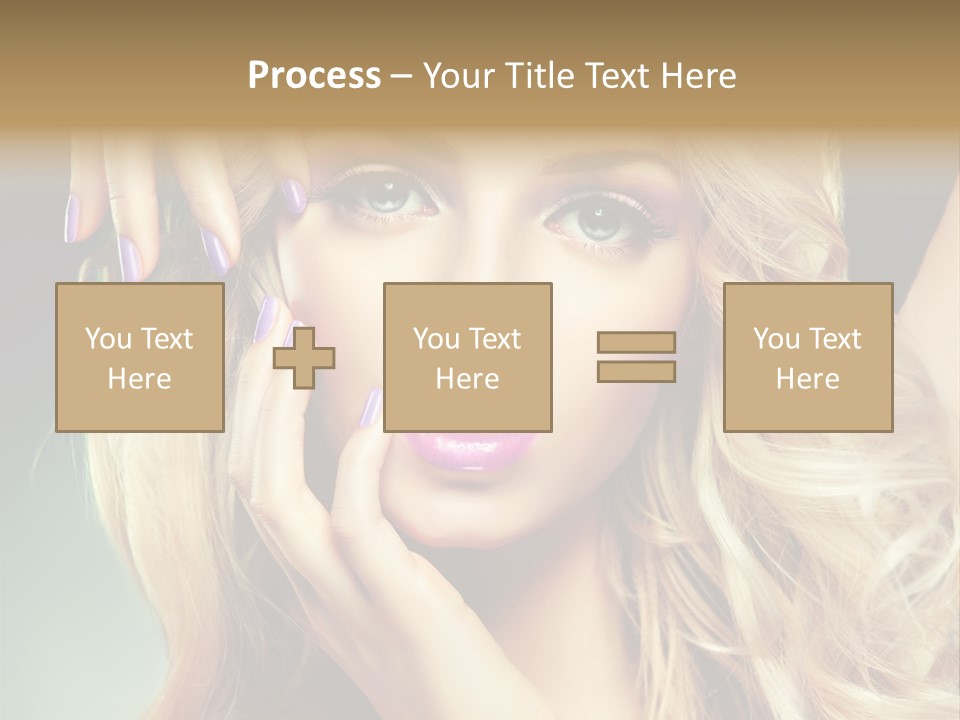 Curls Beauty Salon Beauty PowerPoint Template