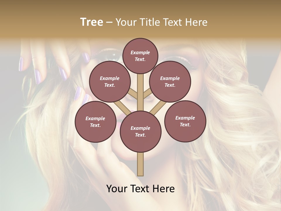 Curls Beauty Salon Beauty PowerPoint Template