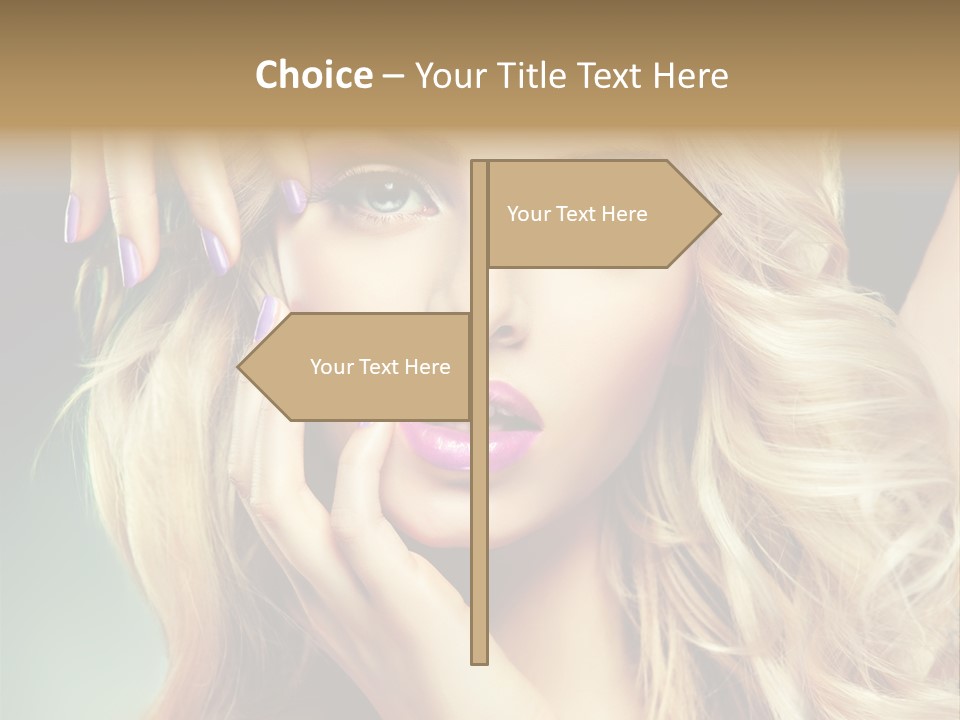 Curls Beauty Salon Beauty PowerPoint Template