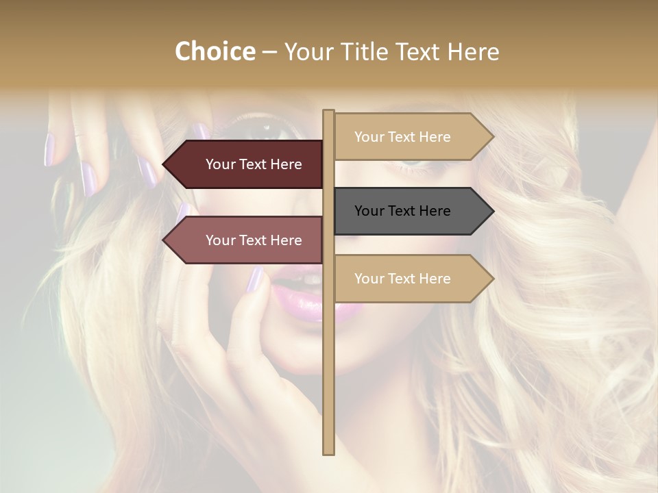 Curls Beauty Salon Beauty PowerPoint Template