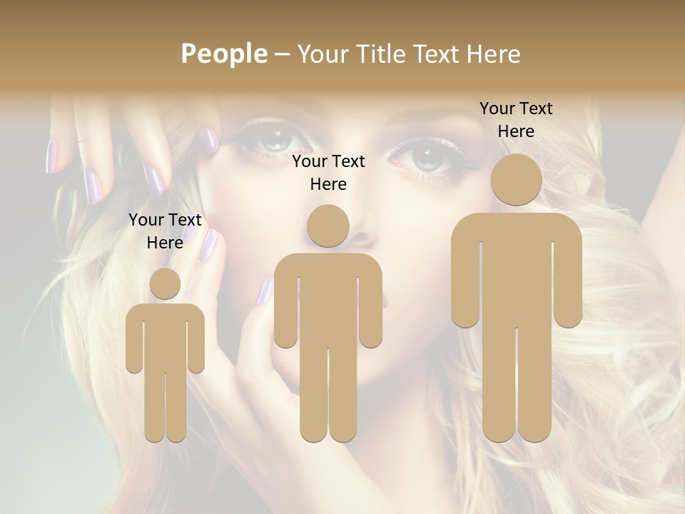 Curls Beauty Salon Beauty PowerPoint Template