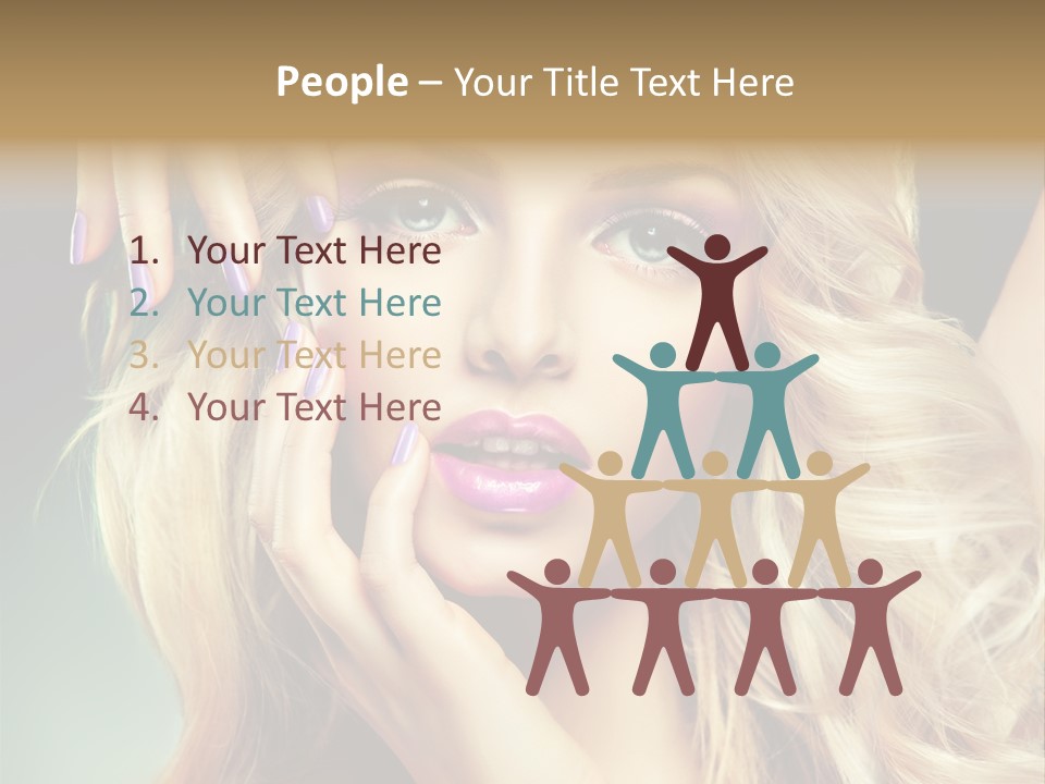 Curls Beauty Salon Beauty PowerPoint Template