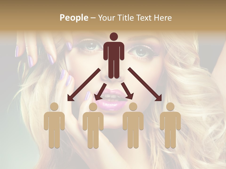 Curls Beauty Salon Beauty PowerPoint Template